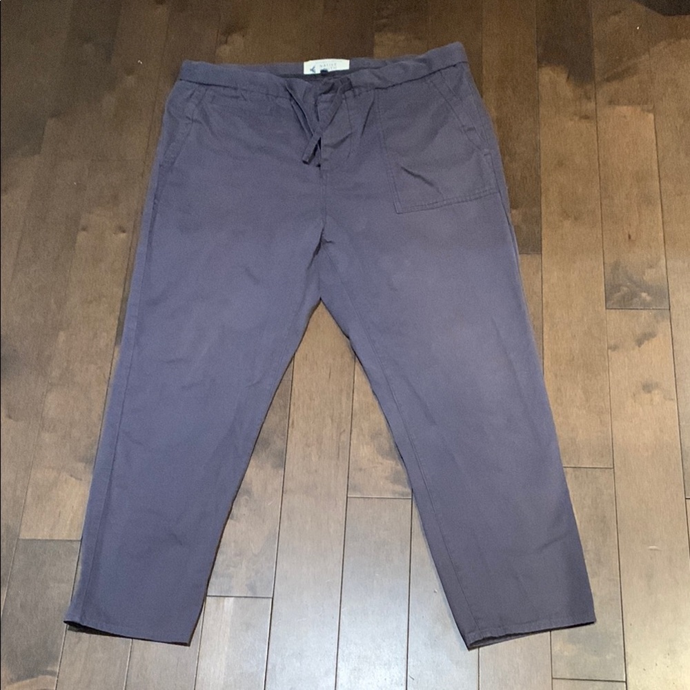 NATIVE YOUTH Men's Blue Grey Khakis